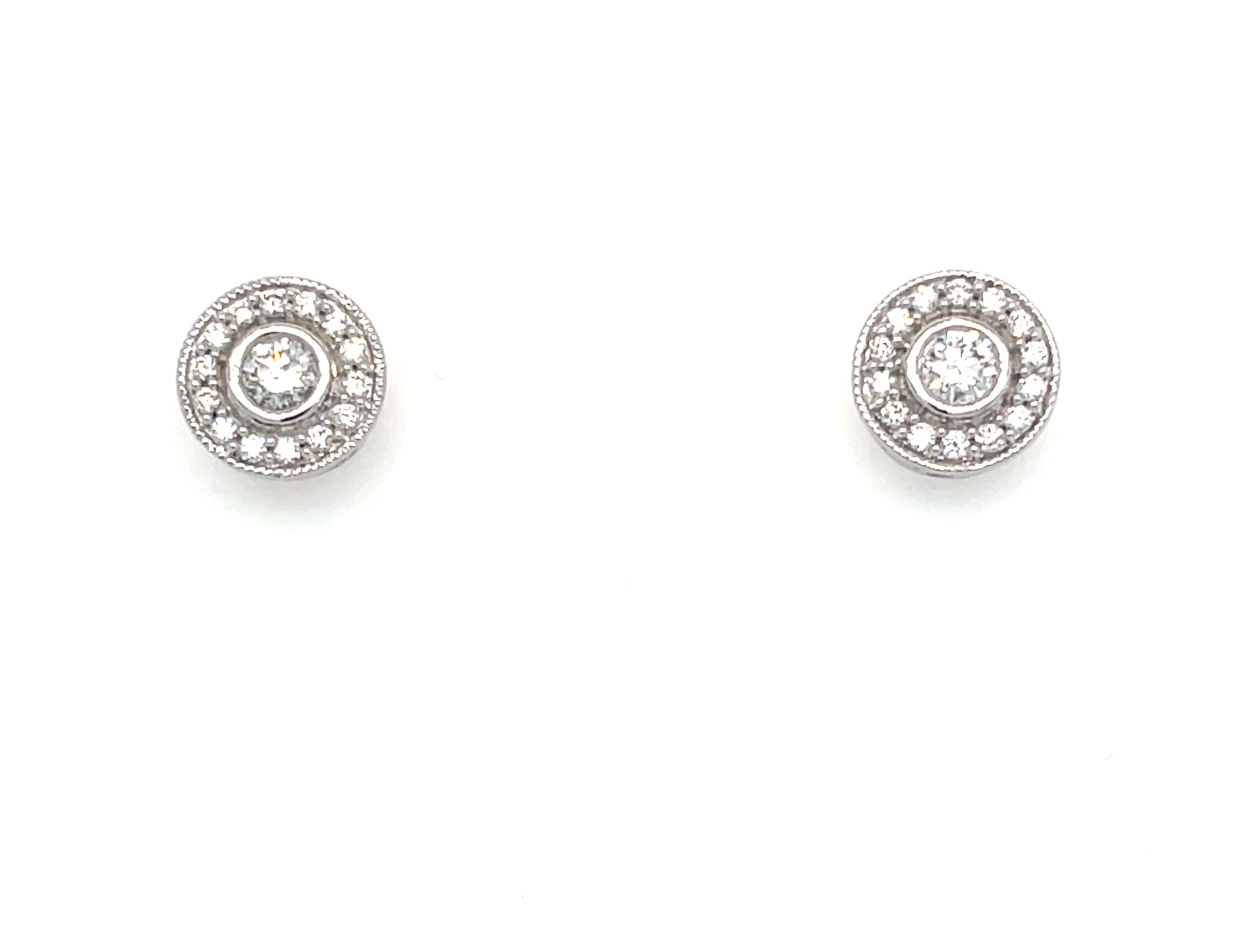 White Gold Diamond Earrings