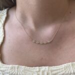 Yellow Gold Diamond Bar Necklace
