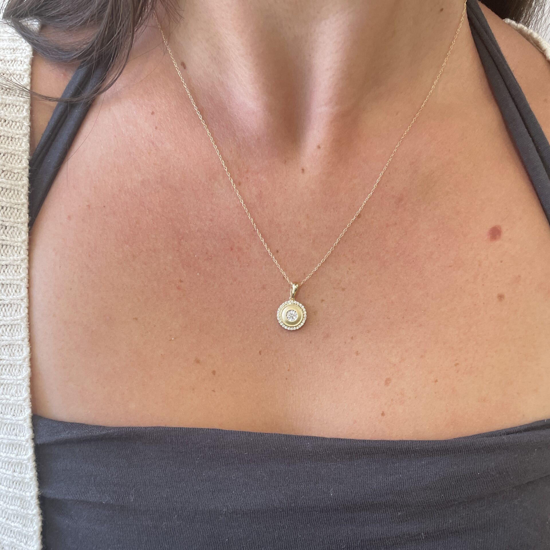 Yellow Gold Diamond Necklace