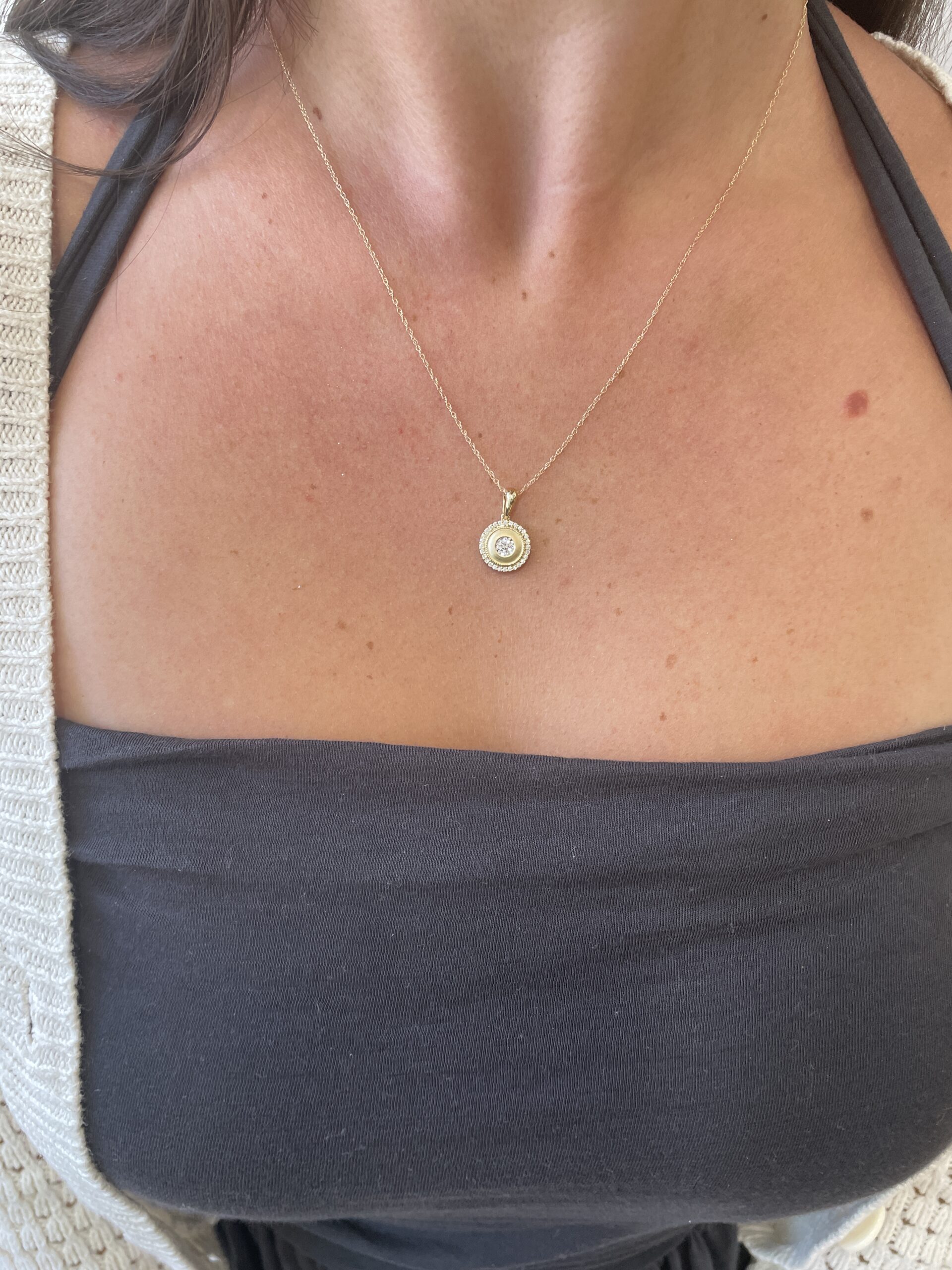 Yellow Gold Diamond Necklace