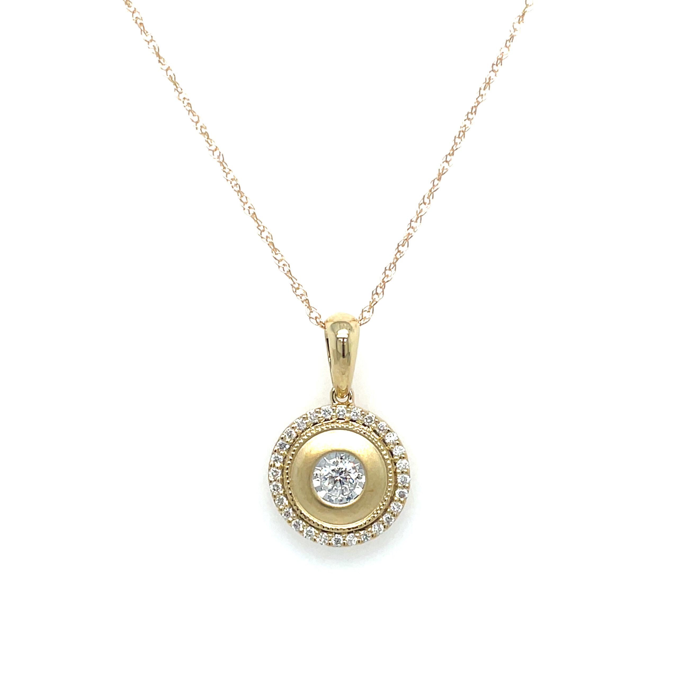 Yellow Gold Diamond Necklace