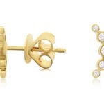 Yellow Gold Diamond Earrings