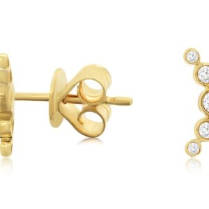 Yellow Gold Diamond Earrings