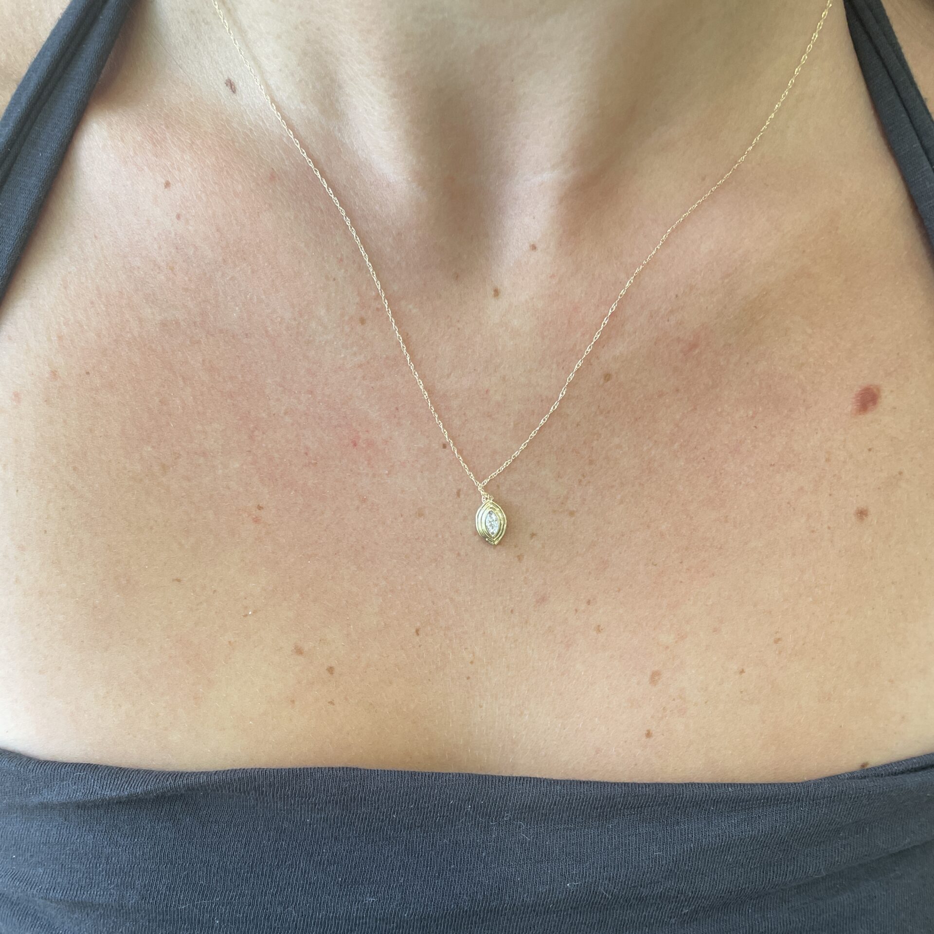 Yellow Gold Diamond Necklace