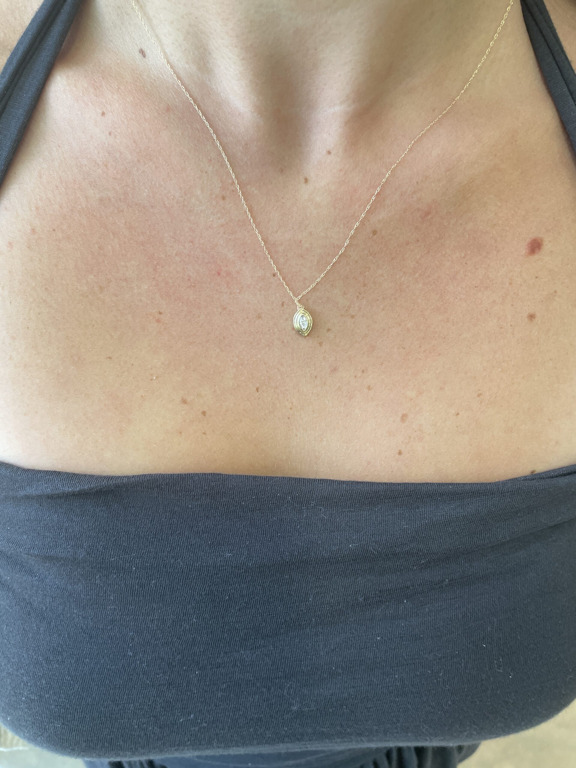 Yellow Gold Diamond Necklace