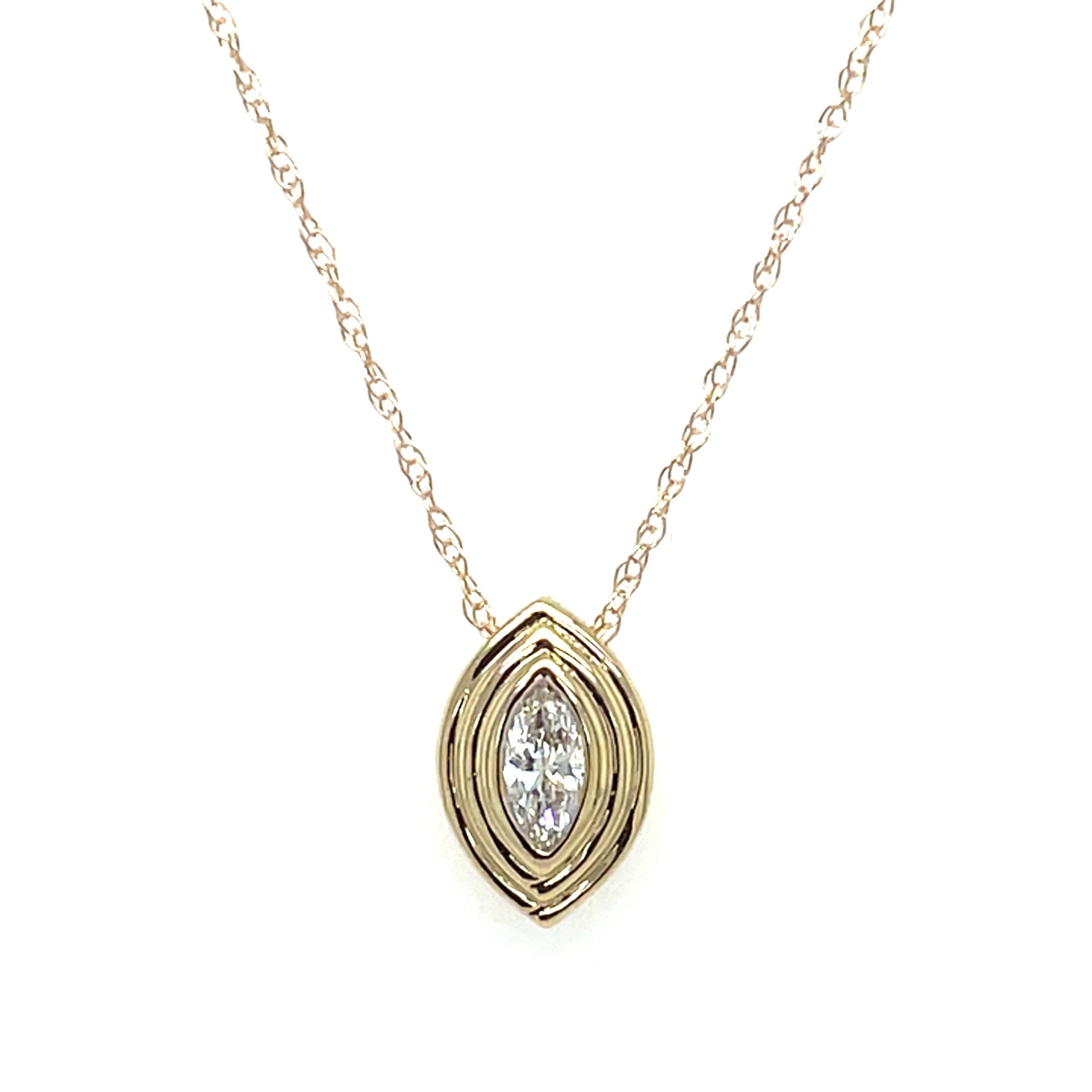 Yellow Gold Diamond Necklace