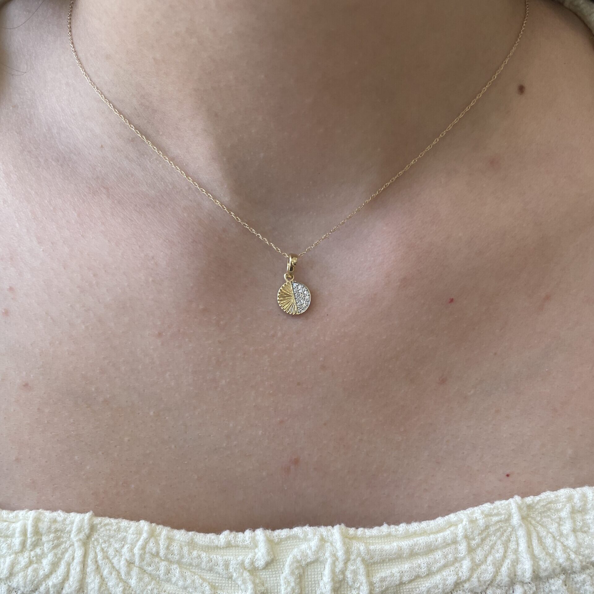 Yellow Gold Diamond Necklace