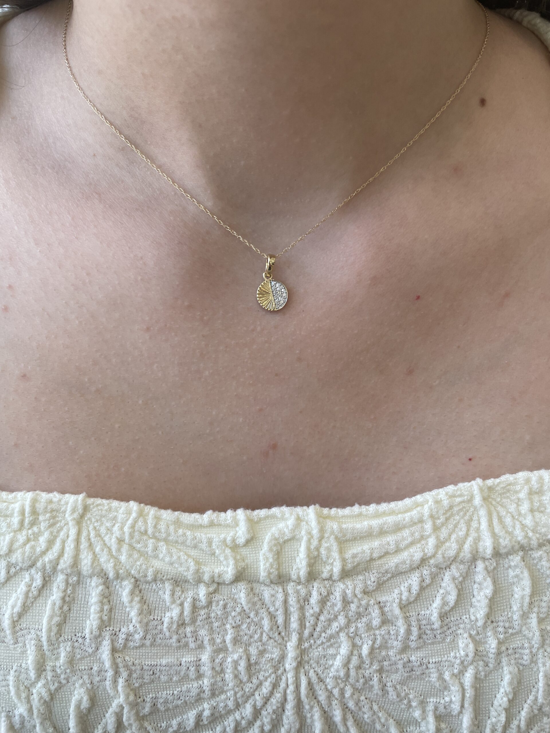 Yellow Gold Diamond Necklace