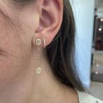 Yellow Gold Diamond Earrings