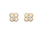 Yellow Gold Diamond Earrings