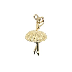 Estate: Yellow Gold 3D Ballerina Charm