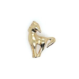 Estate: Yellow Gold Horse Slide Pendant