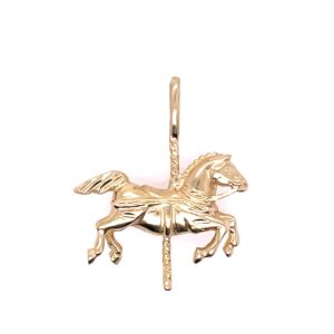 Estate: Yellow Gold Carousel Horse Charm
