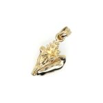 Estate: Yellow Gold Conch Shell Charm