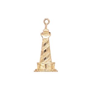 Estate: Yellow Gold Lighthouse Charm
