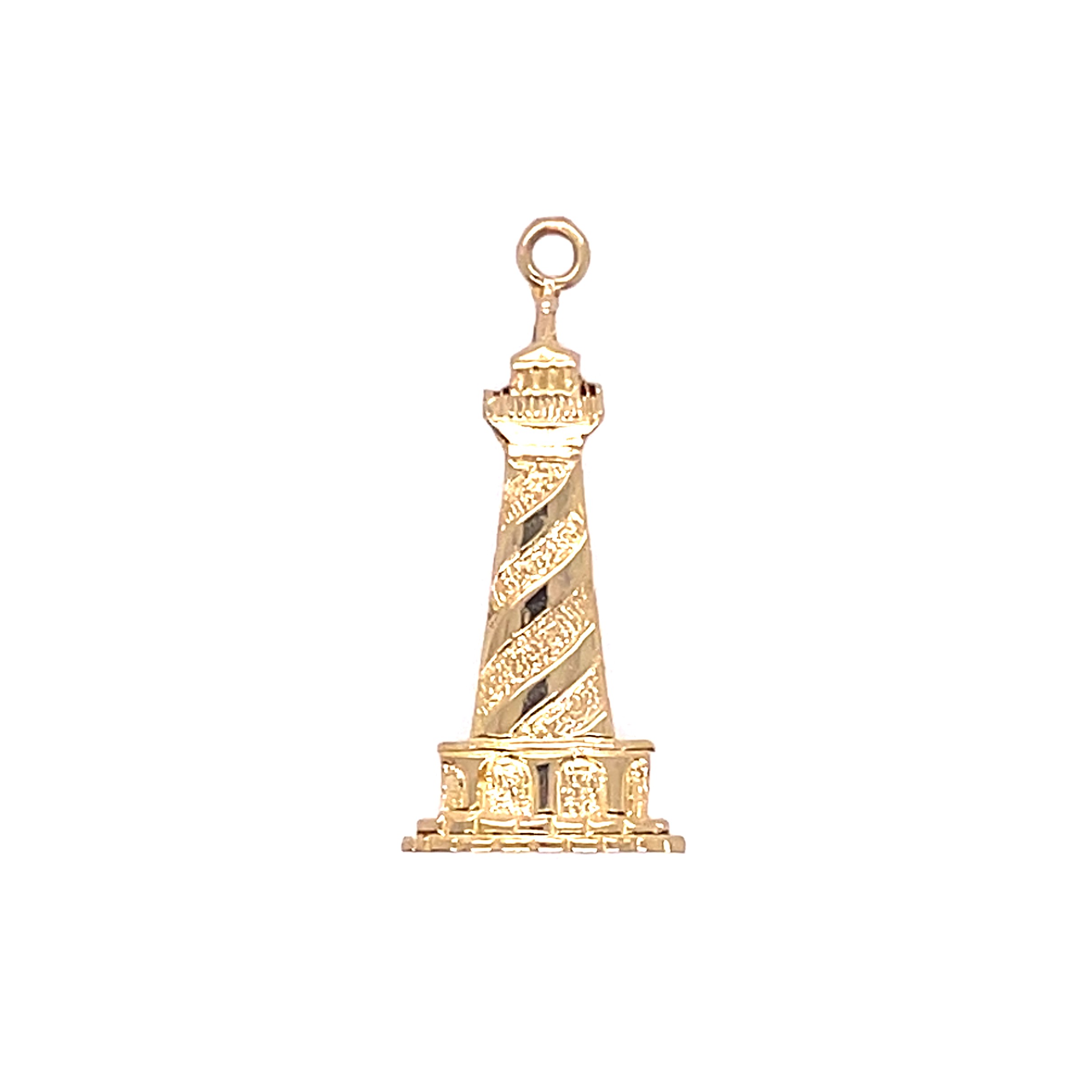 Estate: Yellow Gold Lighthouse Charm