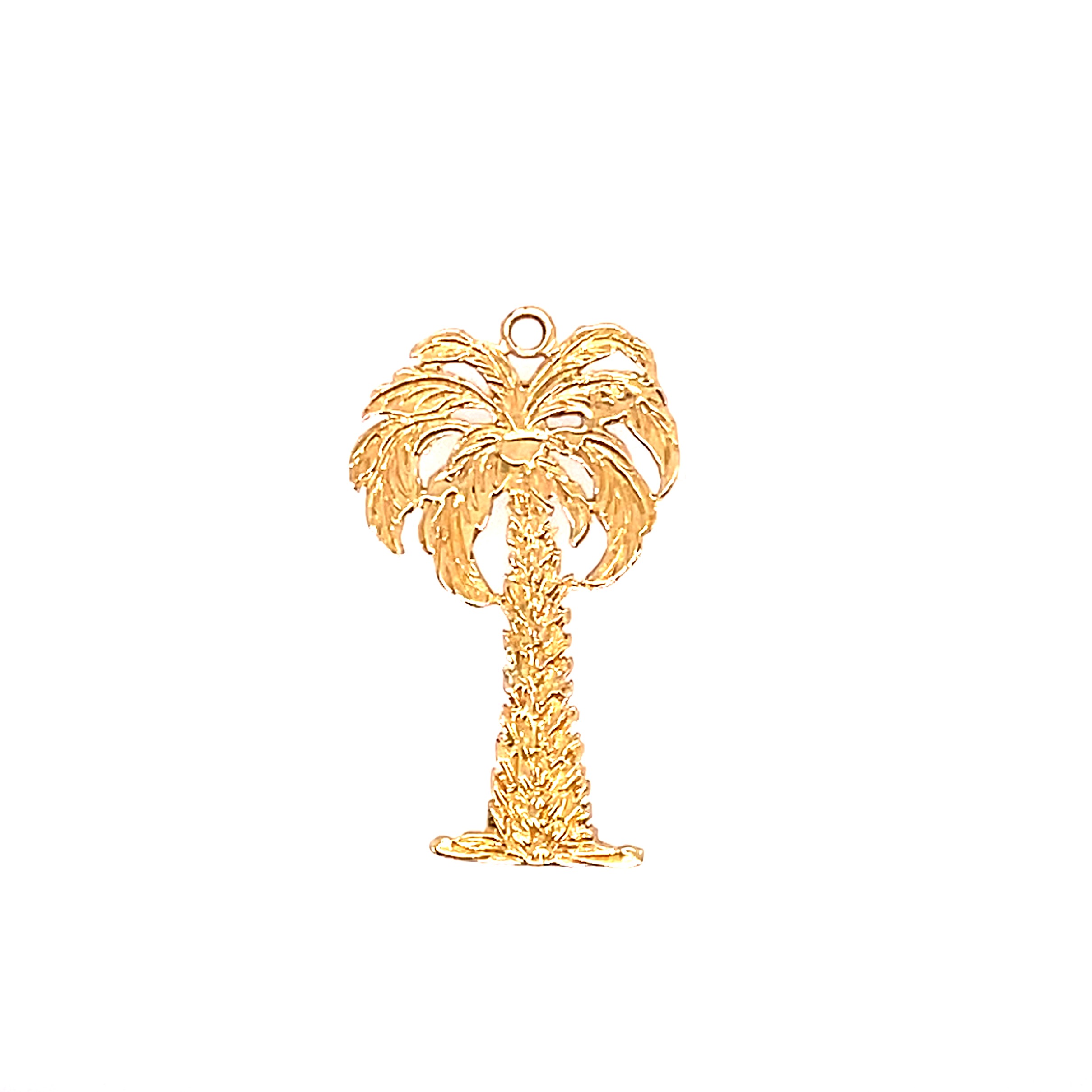Estate: Yellow Gold Palm Tree Charm