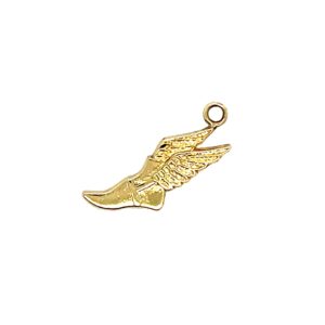 Estate: Yellow Gold Winged Foot Charm