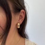Estate: Yellow Gold Tiffany & Co. J-Hoop Earrings