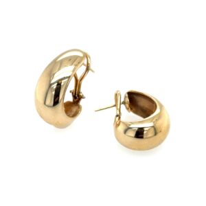 Estate: Yellow Gold Tiffany & Co. J-Hoop Earrings