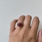 Estate: Yellow Gold Ruby Cluster Ring