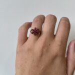 Estate: Yellow Gold Ruby Cluster Ring