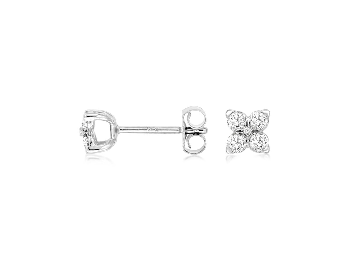White Gold Diamond Earrings