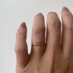 Yellow Gold Stacking Band with Diamonds