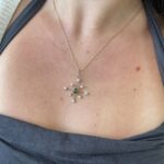 Estate: Green Tourmaline and Diamond Pendant Necklace