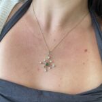 Estate: Green Tourmaline and Diamond Pendant Necklace