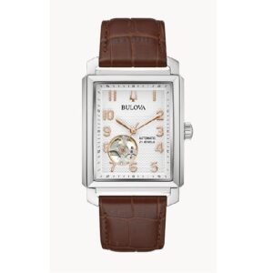 Men's Bulova Sutton Watch with Brown Leather Strap