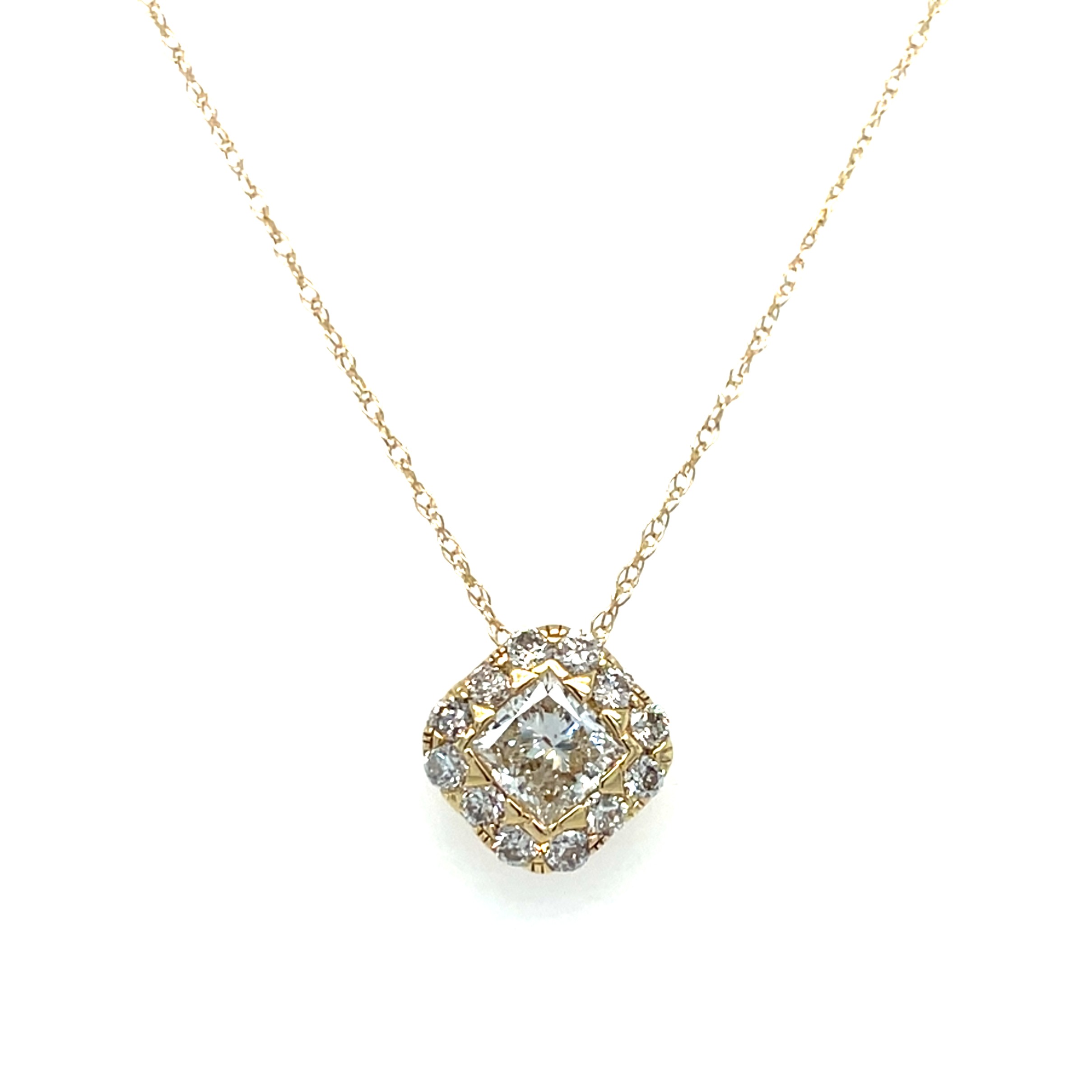 Yellow Gold Diamond Necklace