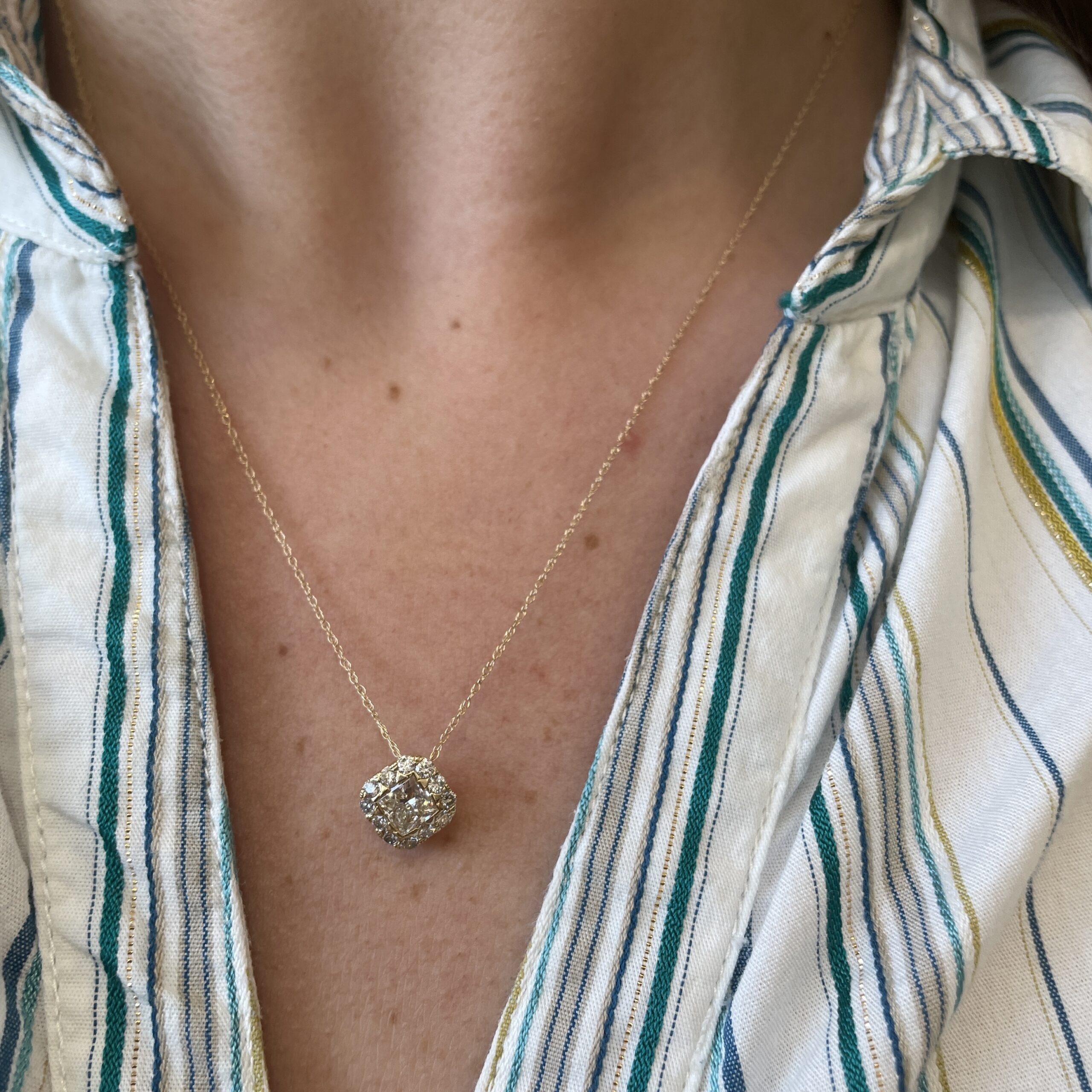 Yellow Gold Diamond Necklace