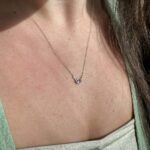 Yellow Gold Pink Sapphire and Diamond Necklace