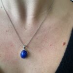 Sterling Silver Lapis Pendant Necklace