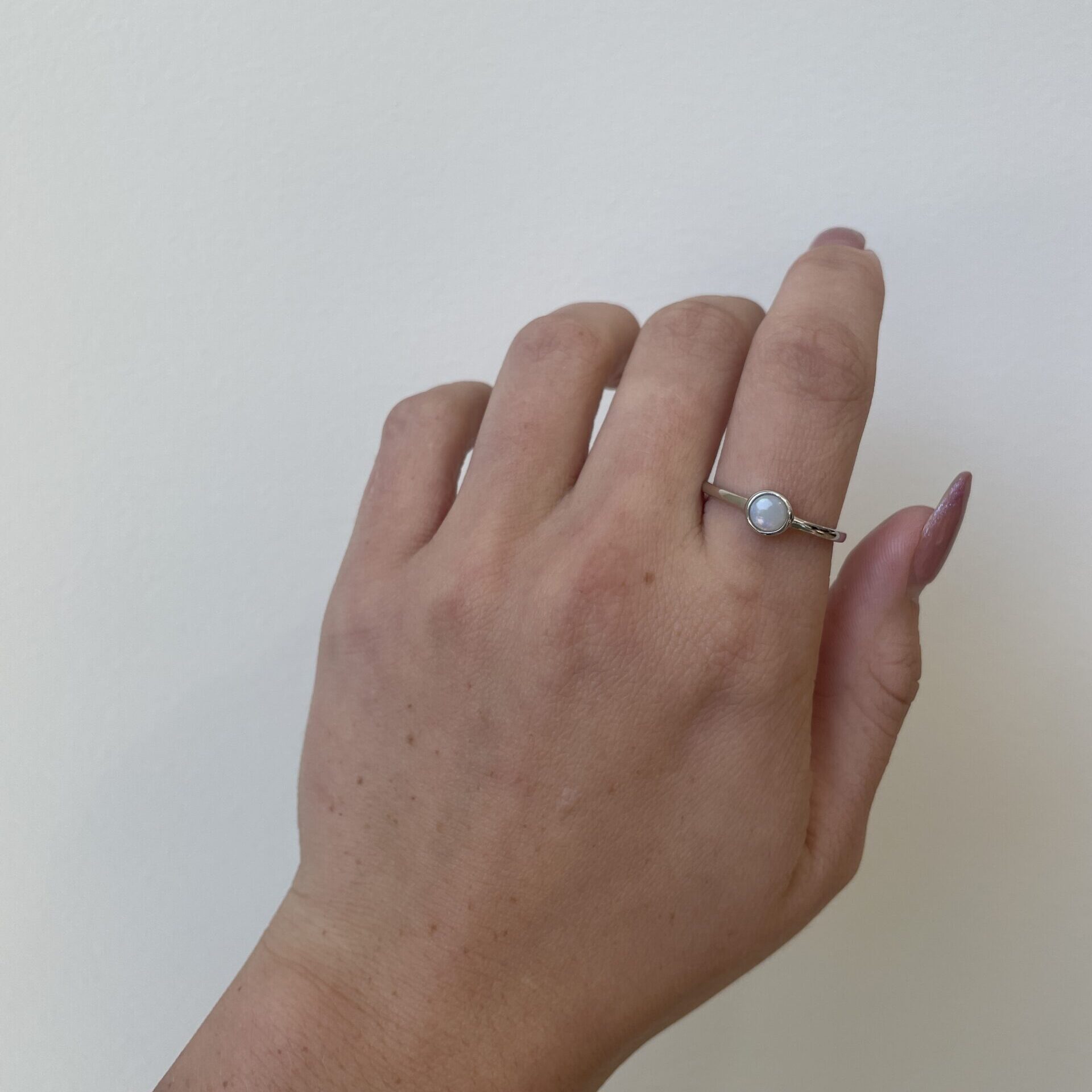 Sterling Silver Opal Ring