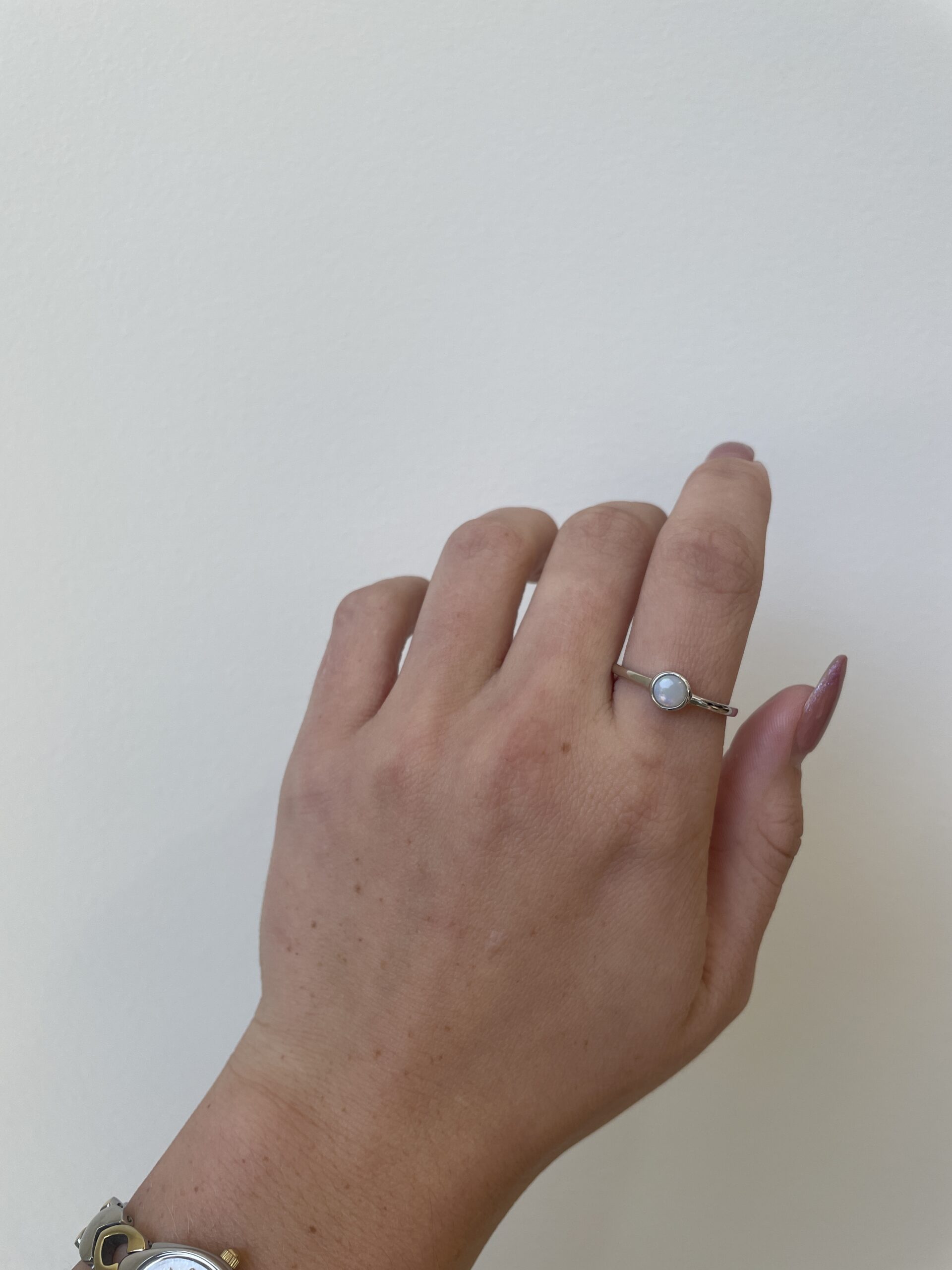 Sterling Silver Opal Ring