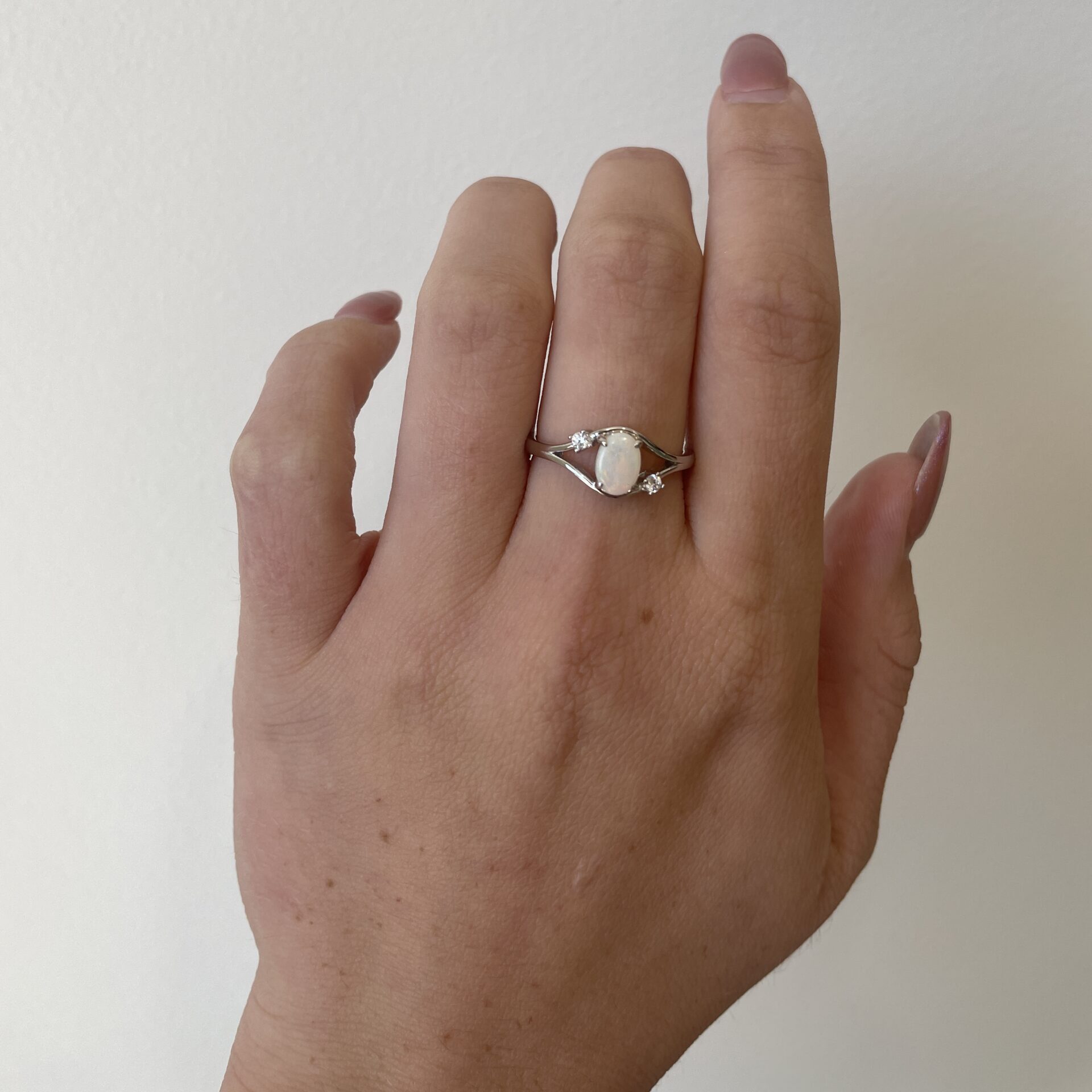 Sterling Silver Opal Ring