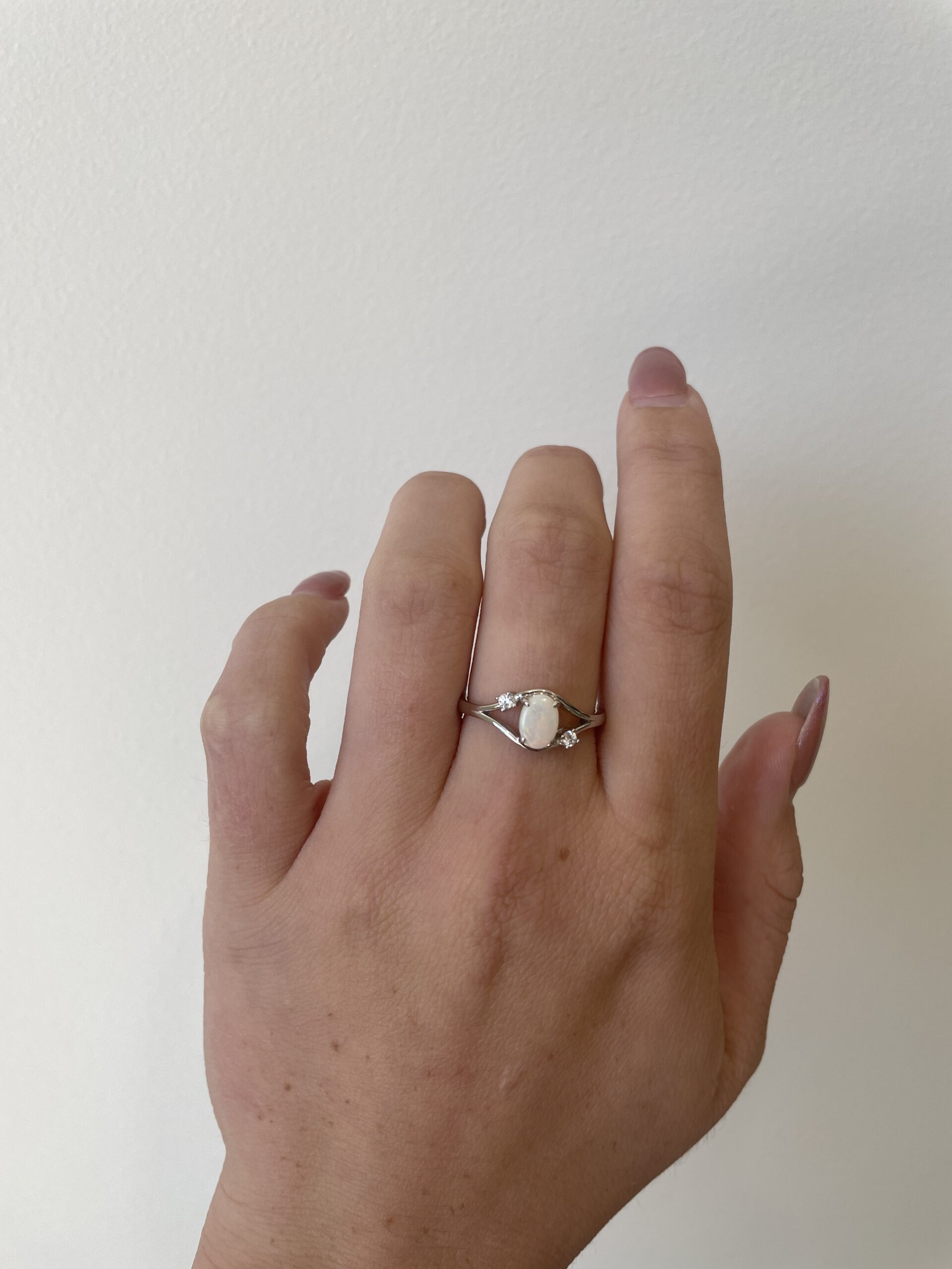 Sterling Silver Opal Ring