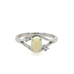 Sterling Silver Opal Ring