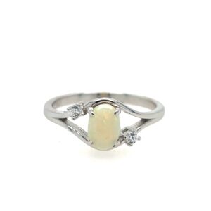 Sterling Silver Opal Ring