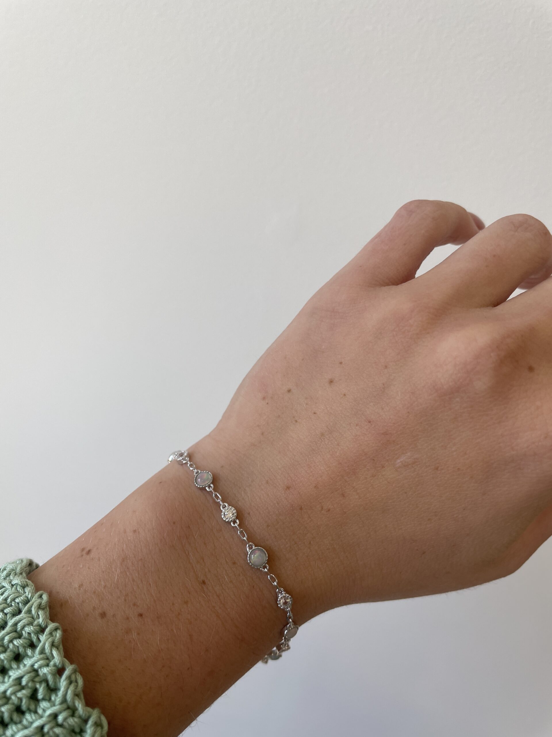 Sterling Silver Ethiopian Opal Bracelet