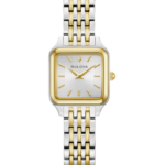 Ladies' Bulova Sutton Classic Square Two-Tone Watch