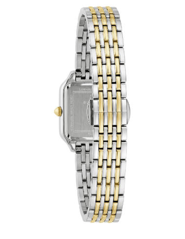 Ladies' Bulova Sutton Classic Square Two-Tone Watch