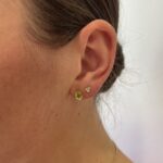 Yellow Gold Peridot Earrings