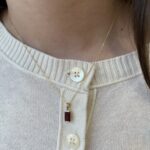 Yellow Gold Garnet Necklace