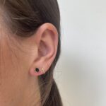Yellow Gold Sapphire Stud Earrings