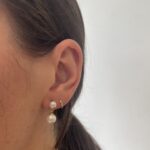 Yellow Gold Freshwater Pearl Drop Earrings