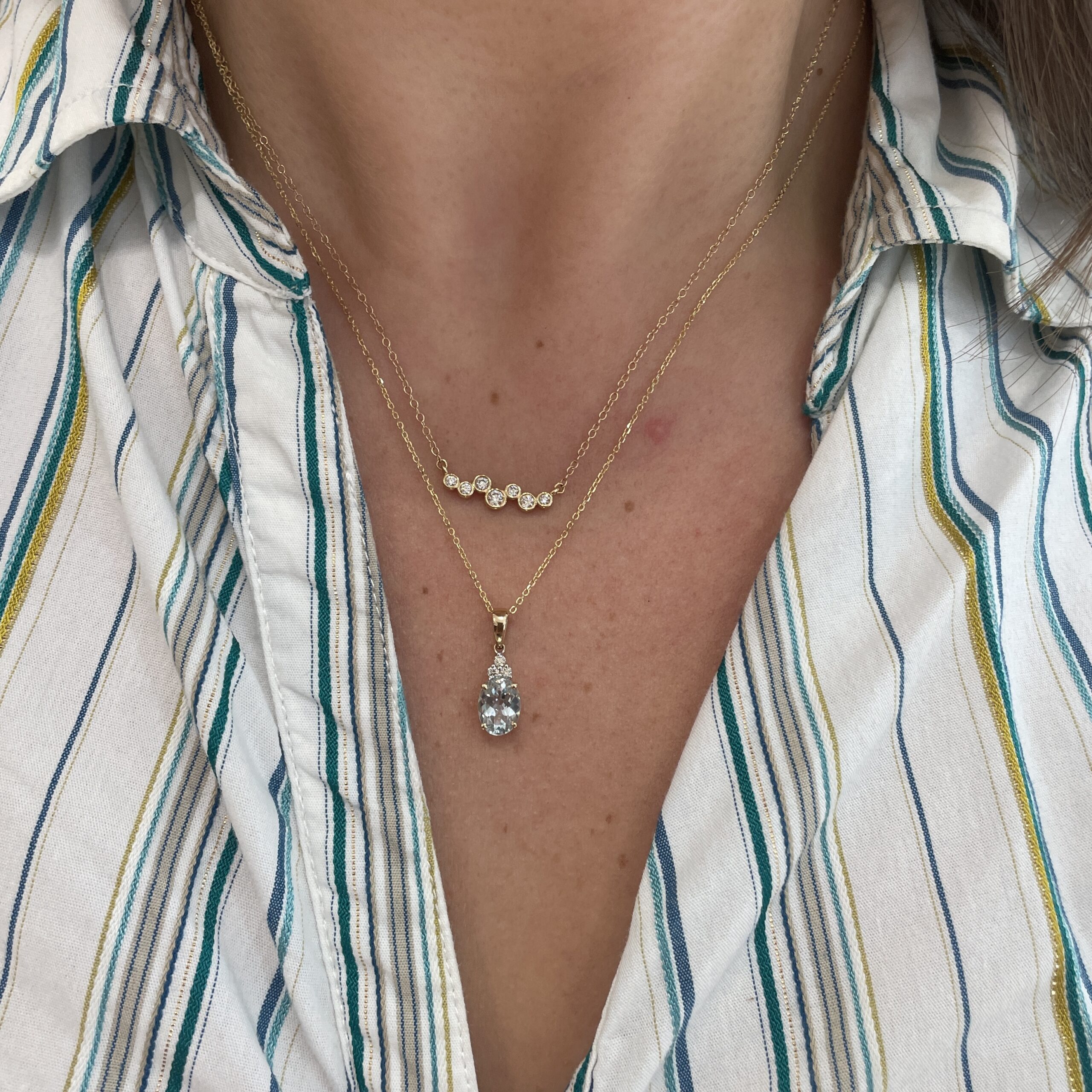Yellow Gold Diamond Necklace