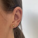 Yellow Gold Peridot Earrings